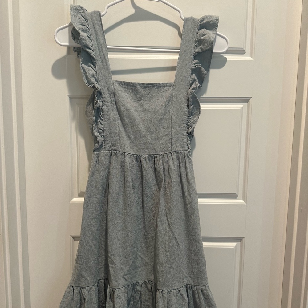 Light blue cottage core dress